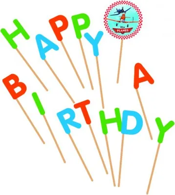 Produktbild von Disney Planes Happy Birthday Kerzen