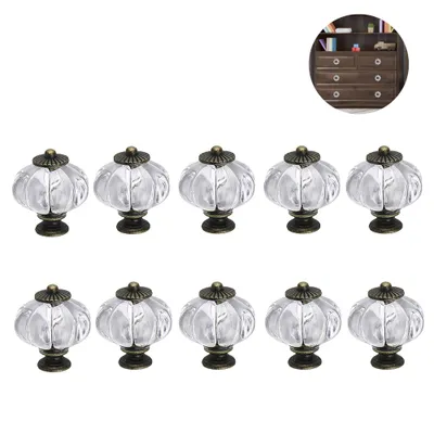Produktbild von 10 Stück Schubladenknöpfe Kommode Möbelknöpfe Keramik 30mm Türknäufe Vintage Kabinett Knöpfe Moebelknauf Griff Garderobe Ziehgriffe Möbelgriff für Inneneinrichtung Küche Badezimmer