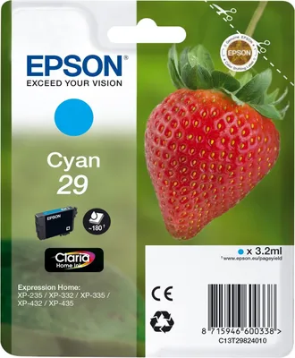 Immagine prodotto di Epson Strawberry 29 C cartuccia d inchiostro 1 pz Originale Resa standard Ciano