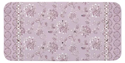 Produktbild von Rutschfeste Badewannenmatte mit Blumenmuster