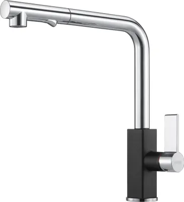 Produktbild von FRANKE Armatur MARIS in Chrom-Onyx mit Auszugsbrause