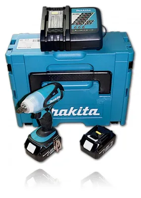 Obrázok produktu pre Makita BTW251RFJ, Rázový uťahovák, Čierna, Azúrová, 1/2", 2100 ot/min, 230 Nm, 11 m/s²