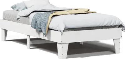 Immagine prodotto di vidaXL Letto in legno massiccio senza materasso bianco 75x190 cm in legno di pino