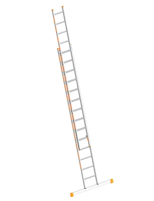 Produktbild von Layher Topic 1035 Schiebeleiter mit Quertraverse 2x14 Sprossen