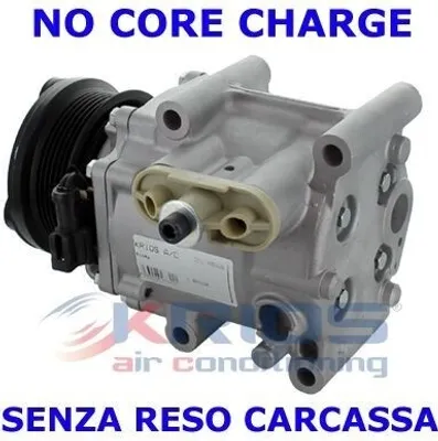 Produktbild von MEAT & DORIA K18050R Klimaanlage Klimakompressor für FORD Fiesta Mk6 Schrägheck (JA8, JR8) Fiesta Mk5 Schrägheck (JH1, JD1, JH3, JD3) S-MAX (WA6)