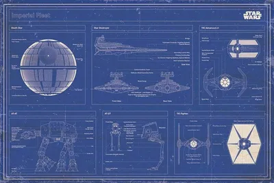 Image de Star Wars - Imperial Fleet - Flotte - 61x91,5cm - Affiche Poster