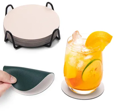 Produktbild von Glasuntersetzer - 12er Set - Für Getränke - Rund