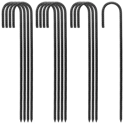 Immagine prodotto di Omgoods - Set di 12 picchetti a terra con gancio a J per trampolini e campeggio