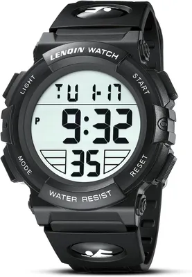 Produktbild von Watch Digitaluhr Herren Uhren Herren Uhr 3ATM wasserdicht Armbanduhr Herren Digital Sportuhr mit Stoppuhr,Alarm,Kalender