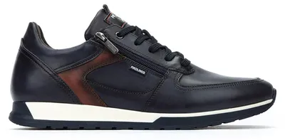 Produktbild von Pikolinos Herren Leder-Sneaker mit Reißverschluss Cambil M5N-6362C1, Größe:41 EU, Farbe:Blau