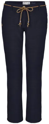 Image de Pantalon d'été Killtec pour femme avec ceinture, couleur : bleu marine foncé, taille : 42