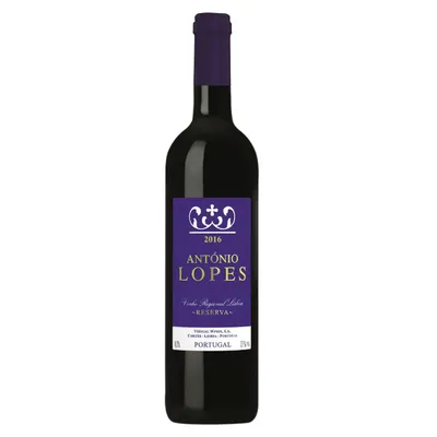 Produktbild von Antonio Lopes Reserva Rotwein mit intensivem Fruchtbukett 750ml