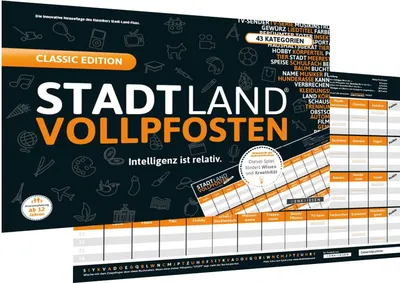 Immagine prodotto di Denkriesen STADT LAND VOLLPFOSTEN EDIZIONE CLASSICA per ragazzi dai 12 anni in su