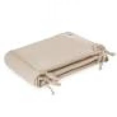 A product shot of a beige baby nest.
