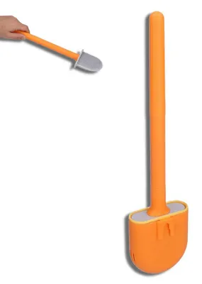 Produktbild von WC-Bürsten- und Halter-Set flexibel orange