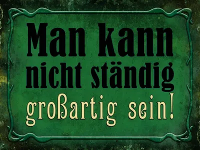 Produktbild von vianmo Holzschild 30x40 cm nicht ständig großartig sein