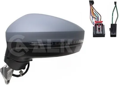 Obrázek produktu pro ALKAR 9043147 Vnější zrcátko levé pro VW TIGUAN (AD1) Vyhřívané s pamětí Asférické Základní nátěr Elektrické