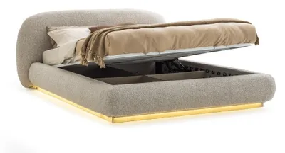 Immagine prodotto di Camera da letto Letto 180x200 Grigio Mobili moderni Contenitore Letto matrimoniale Letto imbottito