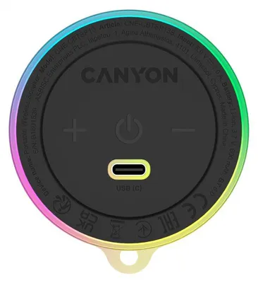 Image de Haut-parleur Bluetooth Canyon Magnetic Onmove 13, 5W, noir