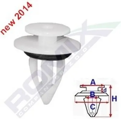 Produktbild von 10x ROMIX C60698 Clip Fahrzeugtür