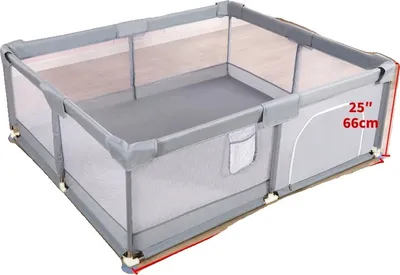 Obrázek produktu pro Dětské hřiště, design s bezpečnostní sítí, vylepšené antikolizní prvky, šedá 180 200 cm