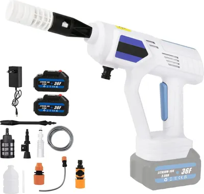 Obrázek produktu pro Elektrický vysokotlaký čistič, akumulátorový, tlak 200 BAR, 2 baterie