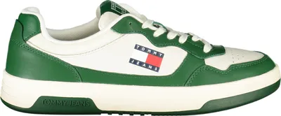 Produktbild von Moderner Herrensportschuh in Weiß mit grünem Detail für Komfort
