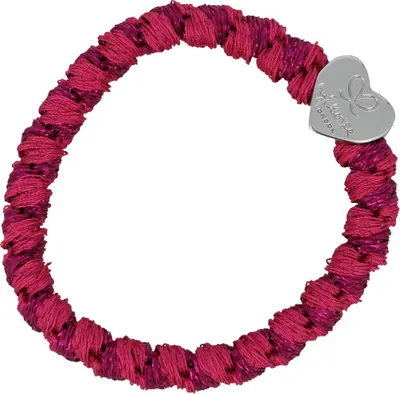 Produktbild von By Eloise London Silver Heart Woven Magenta