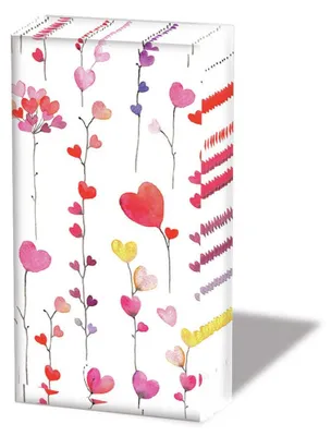 Produktbild von Taschentücher - Hearts garlands