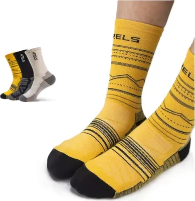 Produktbild von Merino Wandersocken 1 Paar Uni Gr. 38-45 – Atmungsaktive Outdoor-Socken mit gepolsterter Sohle, leicht & temperaturregulieren