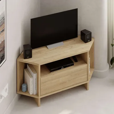 Immagine prodotto di Skye Decor, Viva - Sapphire Oak, mobile TV, pannelli truciolari rivestiti al 100% in melamina, rovere zaffiro, 95,7 x 35,4 x 45 cm