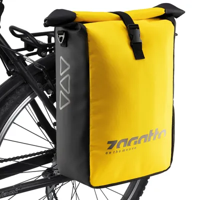 Produktbild von Zagatto Fahrradtaschen für Gepäckträger Geräumig Wasserdicht 27L Gelbe ZG1156