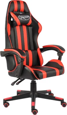 Produktbild von Gaming-Stuhl Schwarz und Rot Kunstleder