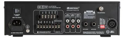 Productafbeelding van Omnitronic CPZ-60P, compact audiosysteem, met USB- en Bluetooth-connectiviteit