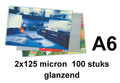 Obrázek produktu pro GBC 3740442, Lesklý, Průhledná, A6, 216 mm, 303 mm, 0,125 mm
