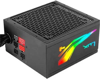 Zdjęcie produktu dla Aerocool LUX RGB 650M, 650 W, 220 - 240 V, 50 - 60 Hz, 5 A, 120 W, 600 W