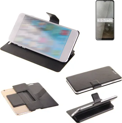 Produktbild von K-S-Trade Schutzhülle kompatibel mit Cubot Note 20 Schutzhülle Flip Cover Klapphülle Wallet Case Slim Handyhülle bookstyle schwarz