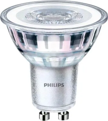 A studio shot of a Philips LED light bulb.