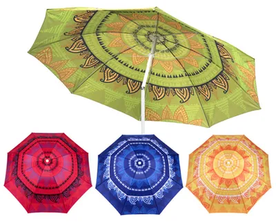 Produktbild von Sonnenschirm rund 1,90m Strandschirm knickbar UV Schutz
