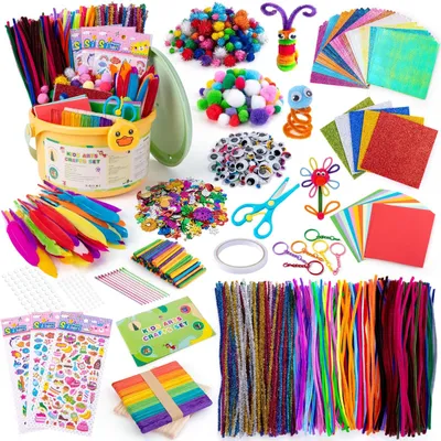 Zdjęcie produktu dla Zestaw do rękodzieła dla dzieci, 5000 elementów, DIY, scrapbooking, zestaw kreatywny