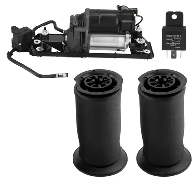 Produktbild von 2X Luftfeder Hinten + Kompressor mit Halterung + Ventilblock for BMW 5er E61