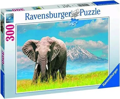 Produktbild von Ravensburger Puzzle African Elephant 300 Teile 63118