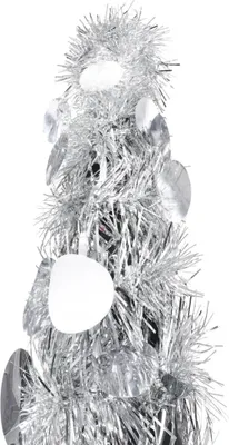 Imagen del producto de vidaXL Árbol de Navidad artificial pop-up, color plateado, 180 cm, material: PET
