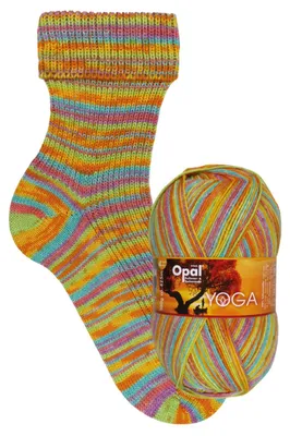 Produktbild von Opal YOGA 4-fach Pullover- und Sockenwolle 100 g, Ruhe, Balance & Gelassenheit 425 m Farbe 11666 - Körperspannung