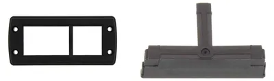 Produktbild von CONTA-CLIP Kabeldurchführungsrahmen KDS-SR inklusive Inlay 2-fach für klein, groß und doppelte Dichtelemente, Inlays