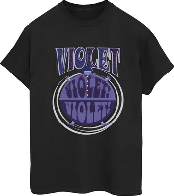 Produktbild von Willy Wonka - "Violet Turning Violet" T-Shirt für Damen BI47214 (L) (Schwarz)