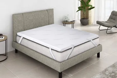 Topper Viscoelastikschaum 200x150x5 cm weiß Polyester