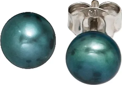 Produktbild von JOBO Ohrstecker 925 Sterling Silber rhodiniert 2 Süßwasser Perlen Ohrringe