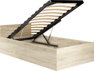 Immagine prodotto di Akord Letto 200X90X68 Con Illuminazione Regolabile E Listelli In Rovere Sonoma