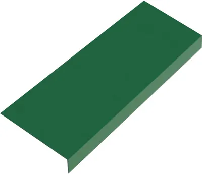 Zdjęcie produktu dla Podkładka okapowa RŠ 167, 1 mb, ocynk malowany, zieleń mchu RAL 6005